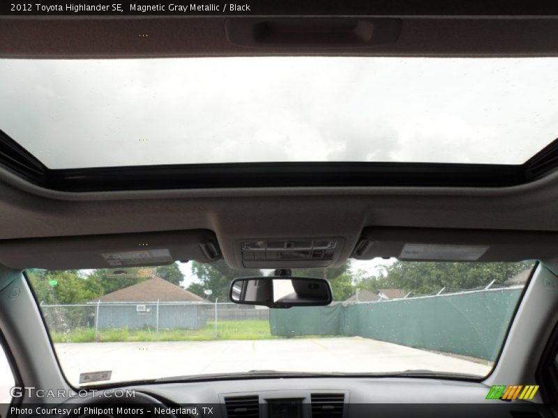 Magnetic Gray Metallic / Black 2012 Toyota Highlander SE