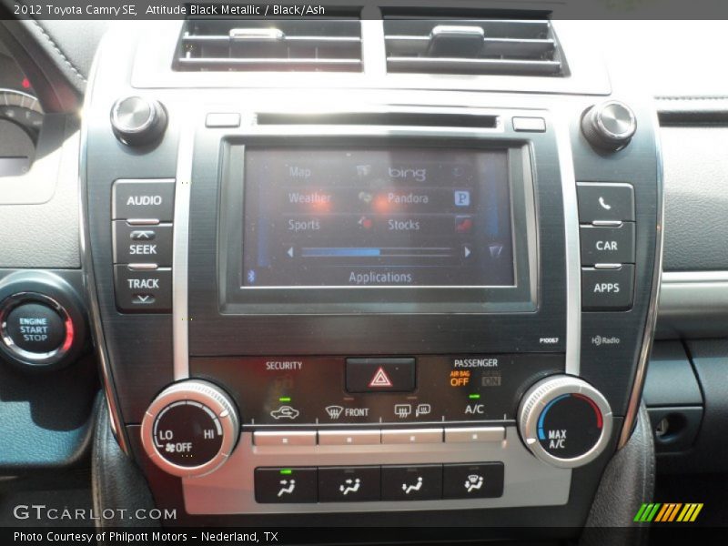 Attitude Black Metallic / Black/Ash 2012 Toyota Camry SE