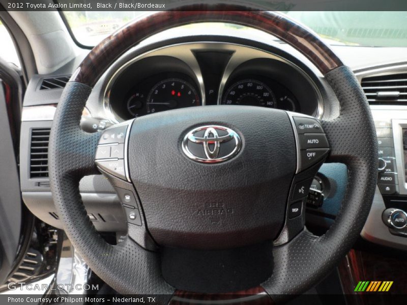 Black / Black/Bordeaux 2012 Toyota Avalon Limited