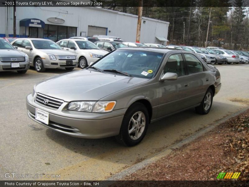 Antique Sage Pearl / Sage 2001 Toyota Camry LE V6