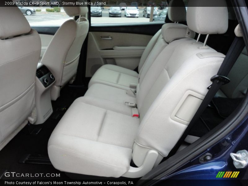 Stormy Blue Mica / Sand 2009 Mazda CX-9 Sport AWD