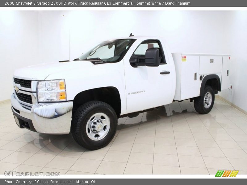 Summit White / Dark Titanium 2008 Chevrolet Silverado 2500HD Work Truck Regular Cab Commercial