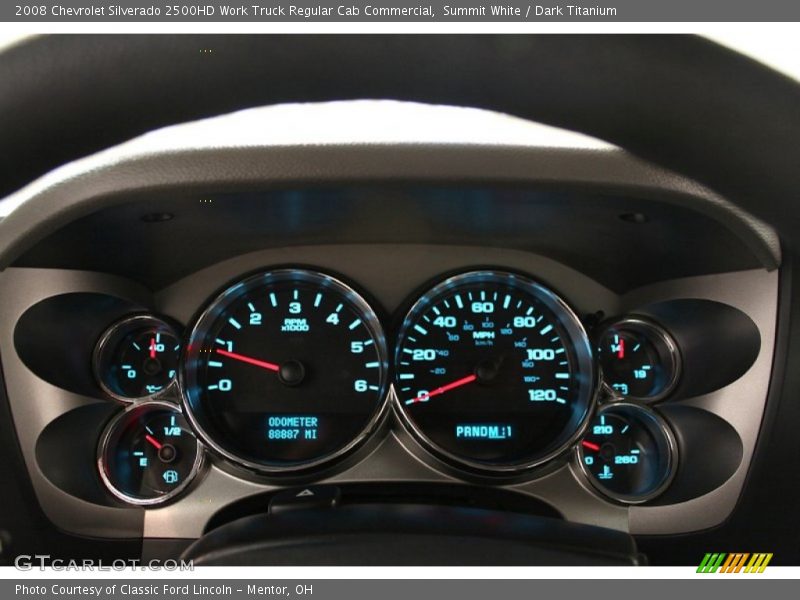 Summit White / Dark Titanium 2008 Chevrolet Silverado 2500HD Work Truck Regular Cab Commercial