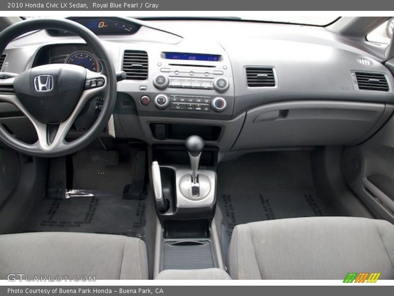 Royal Blue Pearl / Gray 2010 Honda Civic LX Sedan