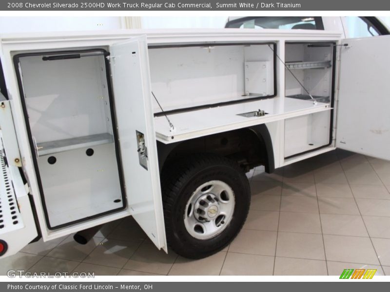 Summit White / Dark Titanium 2008 Chevrolet Silverado 2500HD Work Truck Regular Cab Commercial