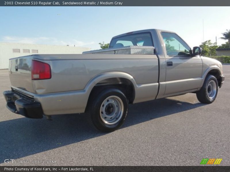 Sandalwood Metallic / Medium Gray 2003 Chevrolet S10 Regular Cab