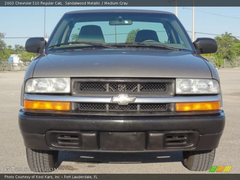 Sandalwood Metallic / Medium Gray 2003 Chevrolet S10 Regular Cab