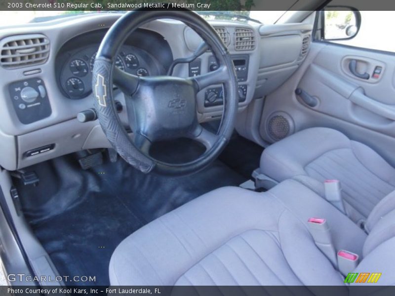 Sandalwood Metallic / Medium Gray 2003 Chevrolet S10 Regular Cab