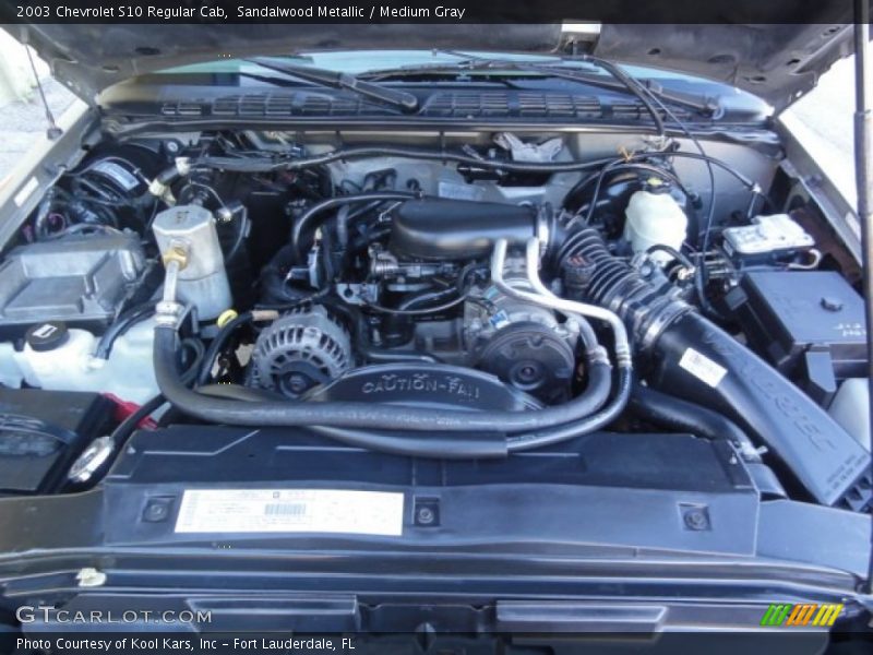 Sandalwood Metallic / Medium Gray 2003 Chevrolet S10 Regular Cab