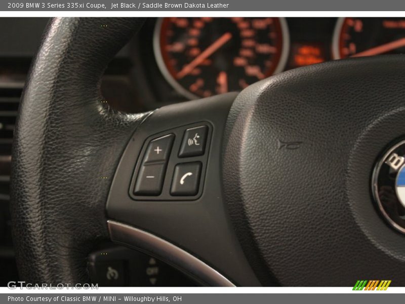 Jet Black / Saddle Brown Dakota Leather 2009 BMW 3 Series 335xi Coupe