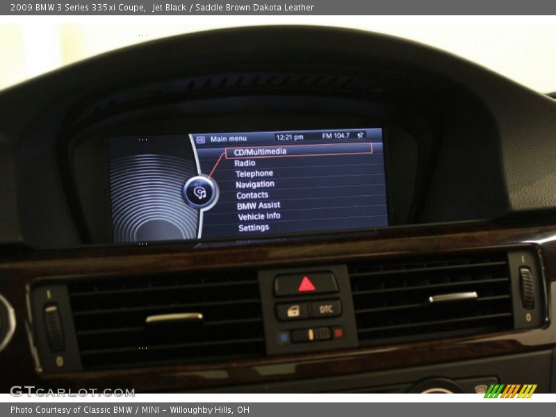 Jet Black / Saddle Brown Dakota Leather 2009 BMW 3 Series 335xi Coupe