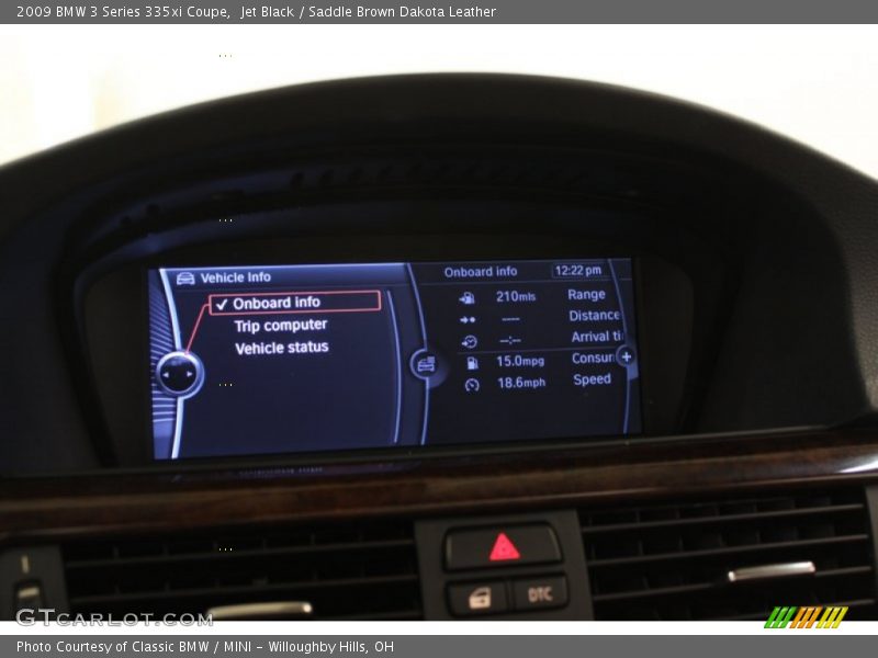 Jet Black / Saddle Brown Dakota Leather 2009 BMW 3 Series 335xi Coupe