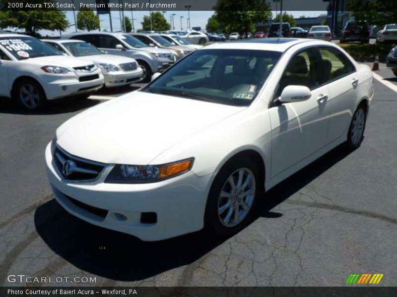 Premium White Pearl / Parchment 2008 Acura TSX Sedan