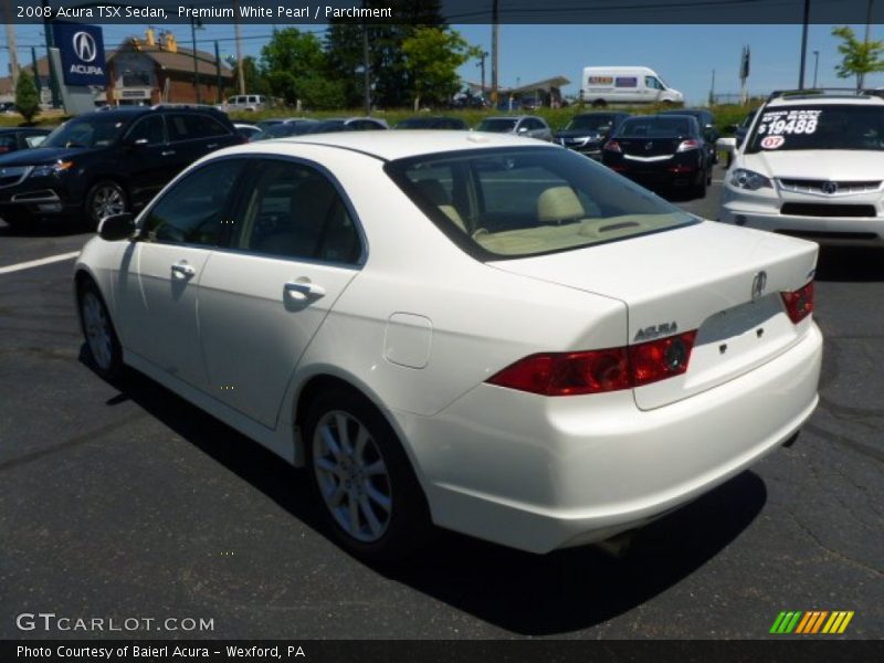 Premium White Pearl / Parchment 2008 Acura TSX Sedan