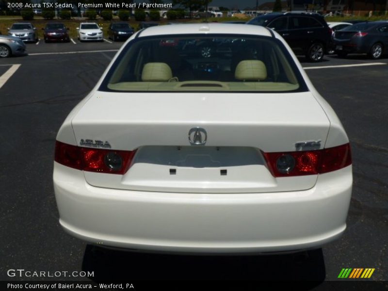 Premium White Pearl / Parchment 2008 Acura TSX Sedan