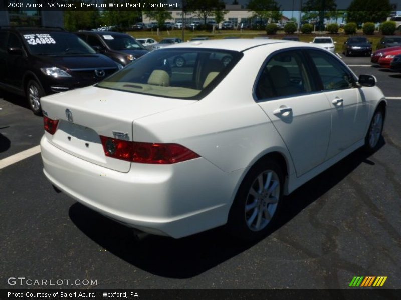 Premium White Pearl / Parchment 2008 Acura TSX Sedan