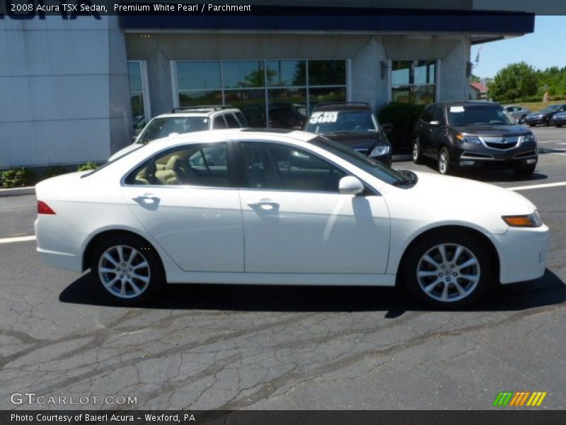 Premium White Pearl / Parchment 2008 Acura TSX Sedan