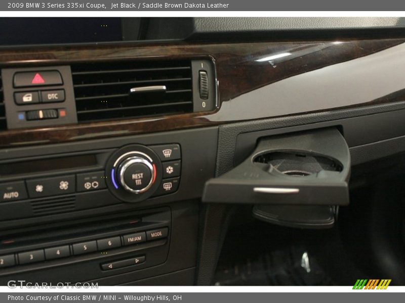 Jet Black / Saddle Brown Dakota Leather 2009 BMW 3 Series 335xi Coupe
