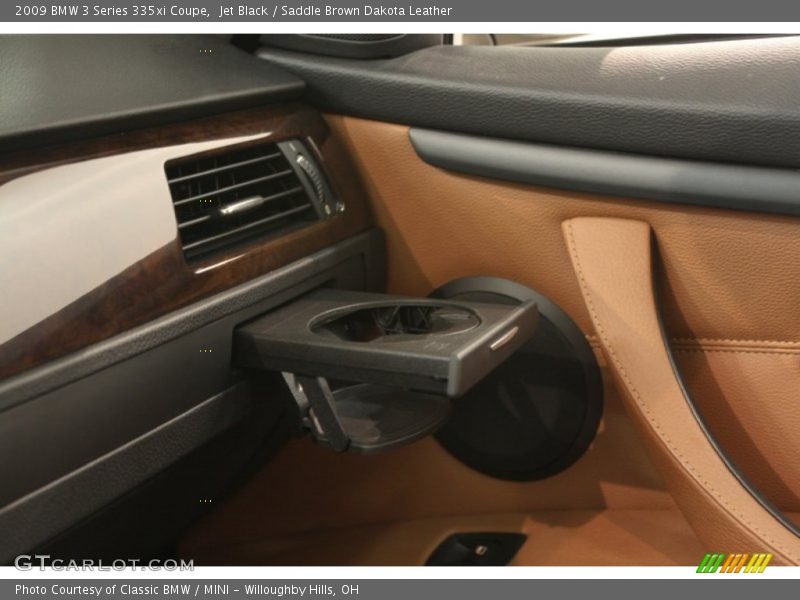 Jet Black / Saddle Brown Dakota Leather 2009 BMW 3 Series 335xi Coupe