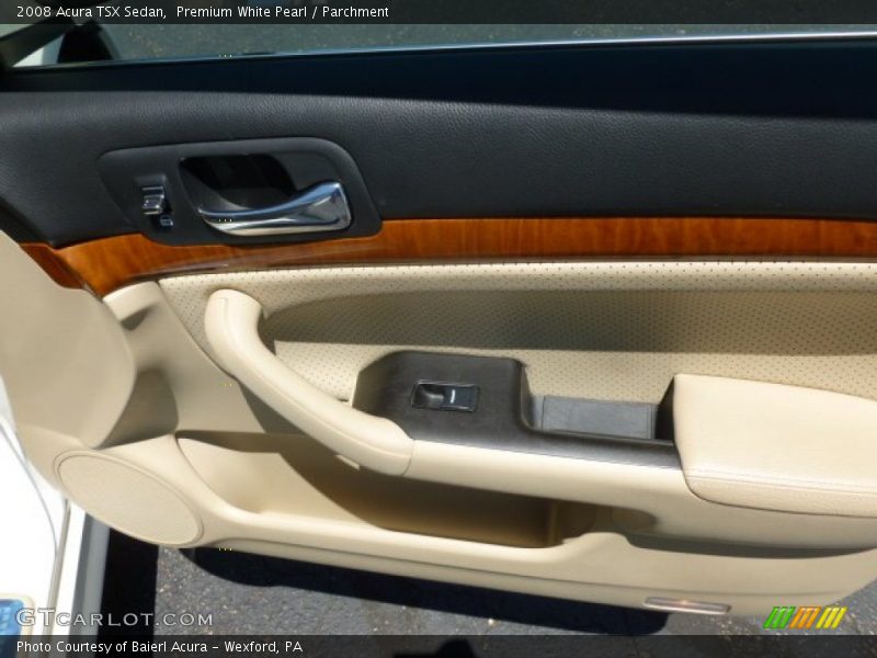 Premium White Pearl / Parchment 2008 Acura TSX Sedan
