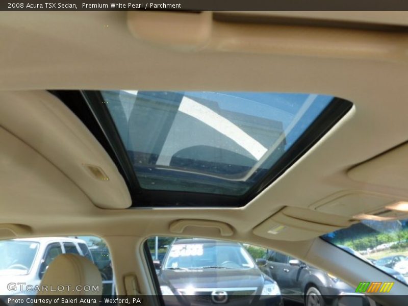 Premium White Pearl / Parchment 2008 Acura TSX Sedan