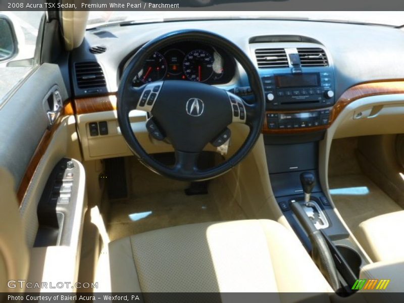 Premium White Pearl / Parchment 2008 Acura TSX Sedan