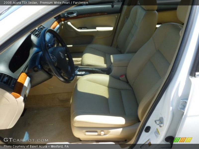Premium White Pearl / Parchment 2008 Acura TSX Sedan