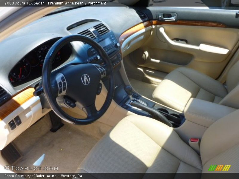 Premium White Pearl / Parchment 2008 Acura TSX Sedan