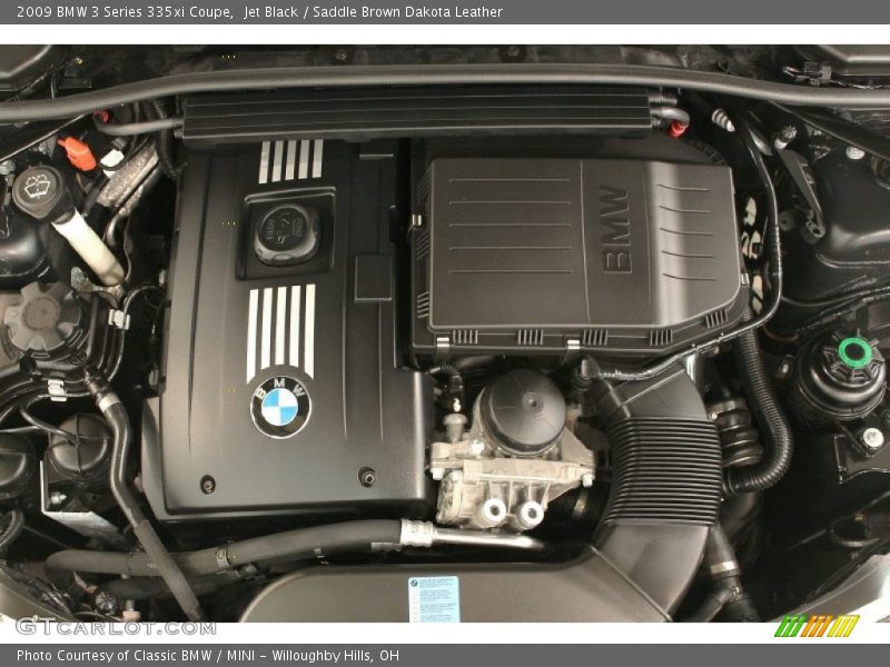 Jet Black / Saddle Brown Dakota Leather 2009 BMW 3 Series 335xi Coupe