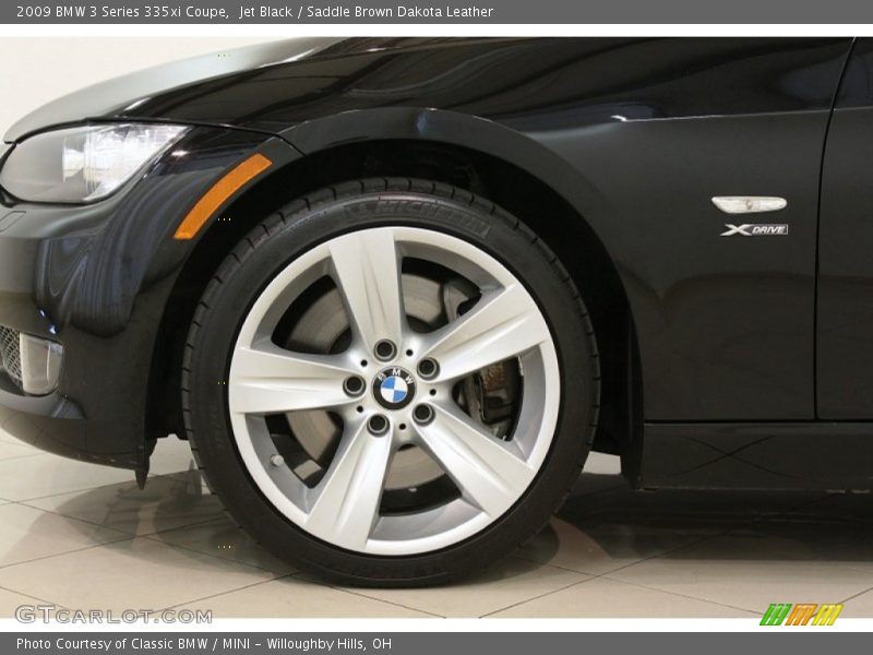 Jet Black / Saddle Brown Dakota Leather 2009 BMW 3 Series 335xi Coupe
