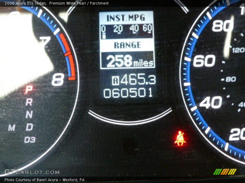 Premium White Pearl / Parchment 2008 Acura TSX Sedan