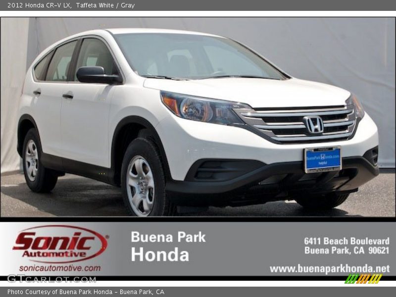 Taffeta White / Gray 2012 Honda CR-V LX