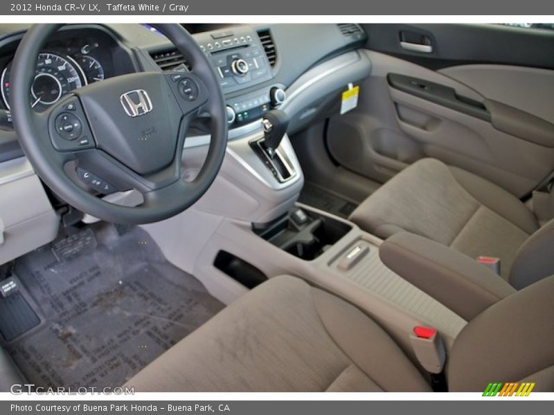 Taffeta White / Gray 2012 Honda CR-V LX