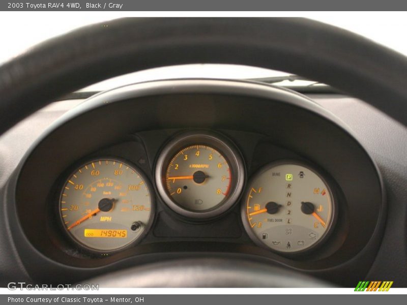 Black / Gray 2003 Toyota RAV4 4WD