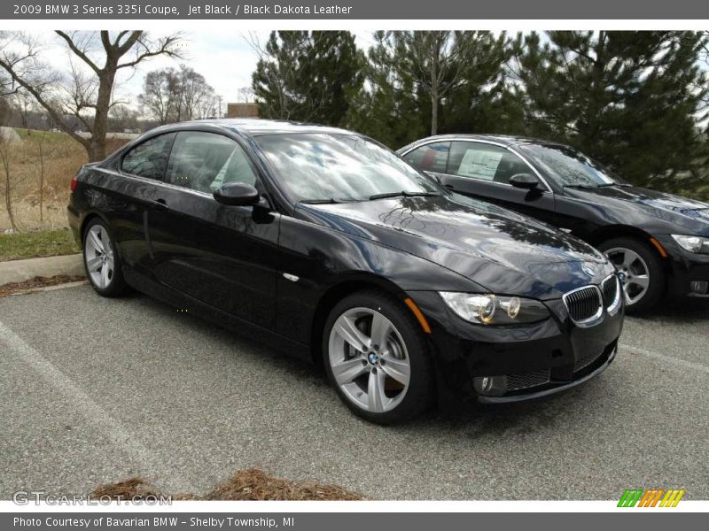 Jet Black / Black Dakota Leather 2009 BMW 3 Series 335i Coupe