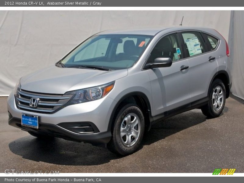 Alabaster Silver Metallic / Gray 2012 Honda CR-V LX