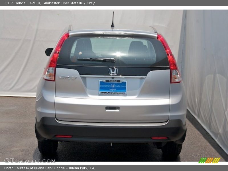 Alabaster Silver Metallic / Gray 2012 Honda CR-V LX