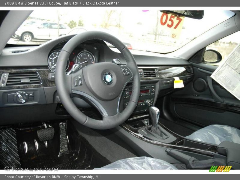 Jet Black / Black Dakota Leather 2009 BMW 3 Series 335i Coupe