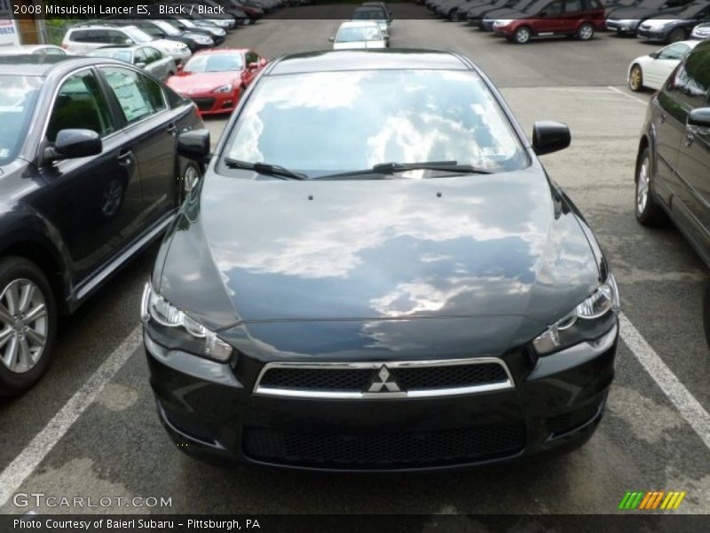 Black / Black 2008 Mitsubishi Lancer ES