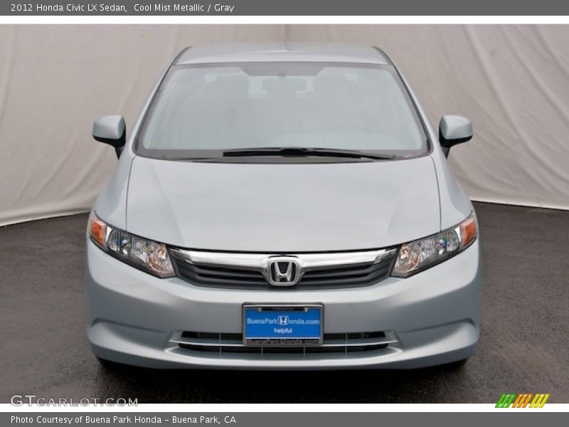 Cool Mist Metallic / Gray 2012 Honda Civic LX Sedan