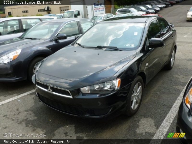 Black / Black 2008 Mitsubishi Lancer ES
