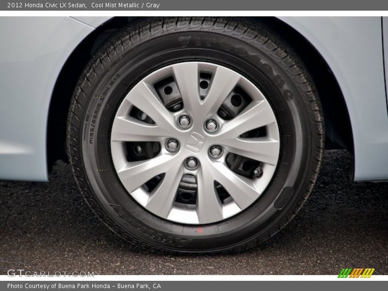 Cool Mist Metallic / Gray 2012 Honda Civic LX Sedan