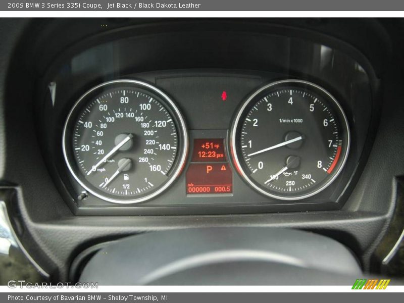Jet Black / Black Dakota Leather 2009 BMW 3 Series 335i Coupe