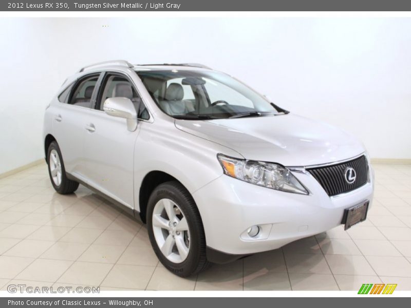 Tungsten Silver Metallic / Light Gray 2012 Lexus RX 350