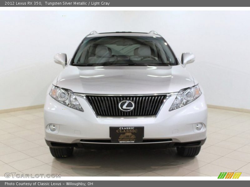 Tungsten Silver Metallic / Light Gray 2012 Lexus RX 350