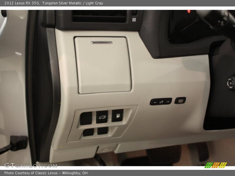 Tungsten Silver Metallic / Light Gray 2012 Lexus RX 350