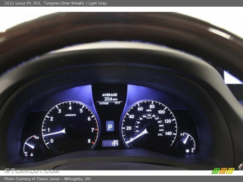  2012 RX 350 350 Gauges