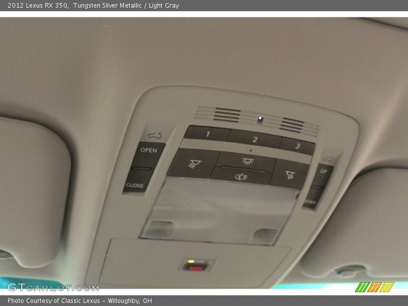 Controls of 2012 RX 350