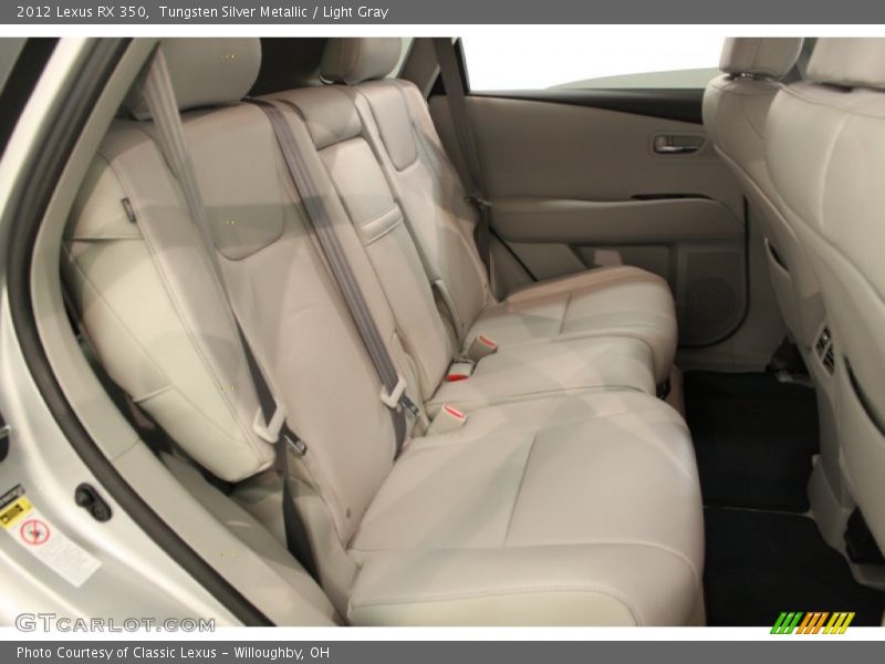 Rear Seat of 2012 RX 350