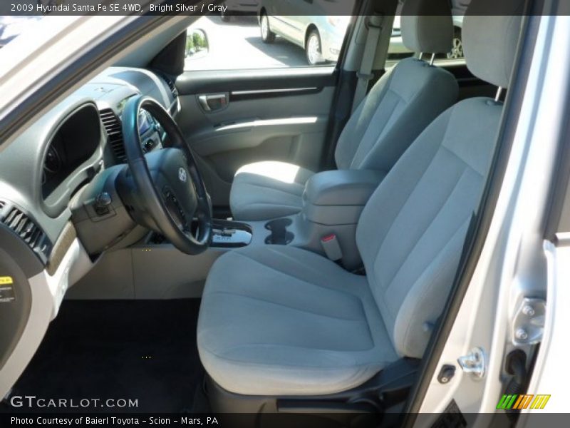 Bright Silver / Gray 2009 Hyundai Santa Fe SE 4WD